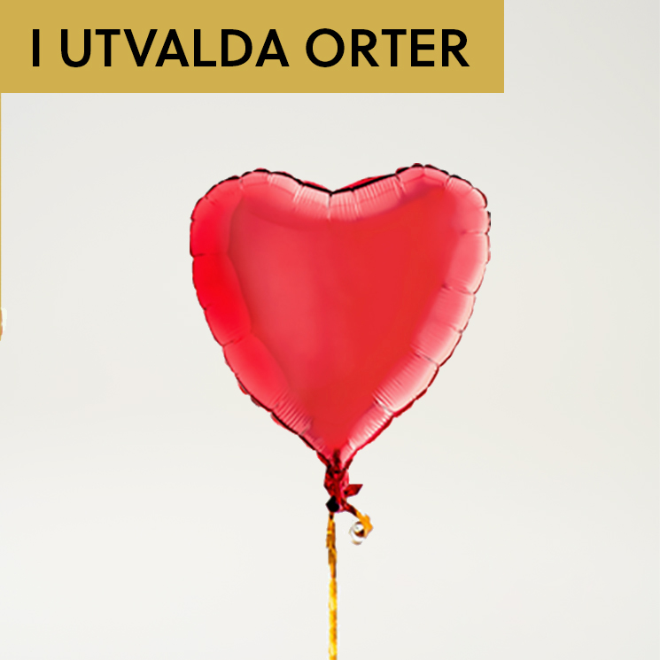 Röd heliumballong
